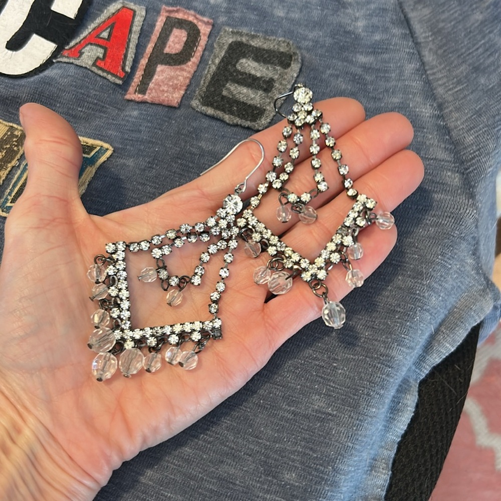 Unbranded, Statement Chandelier Earrings with lots of Sparkle